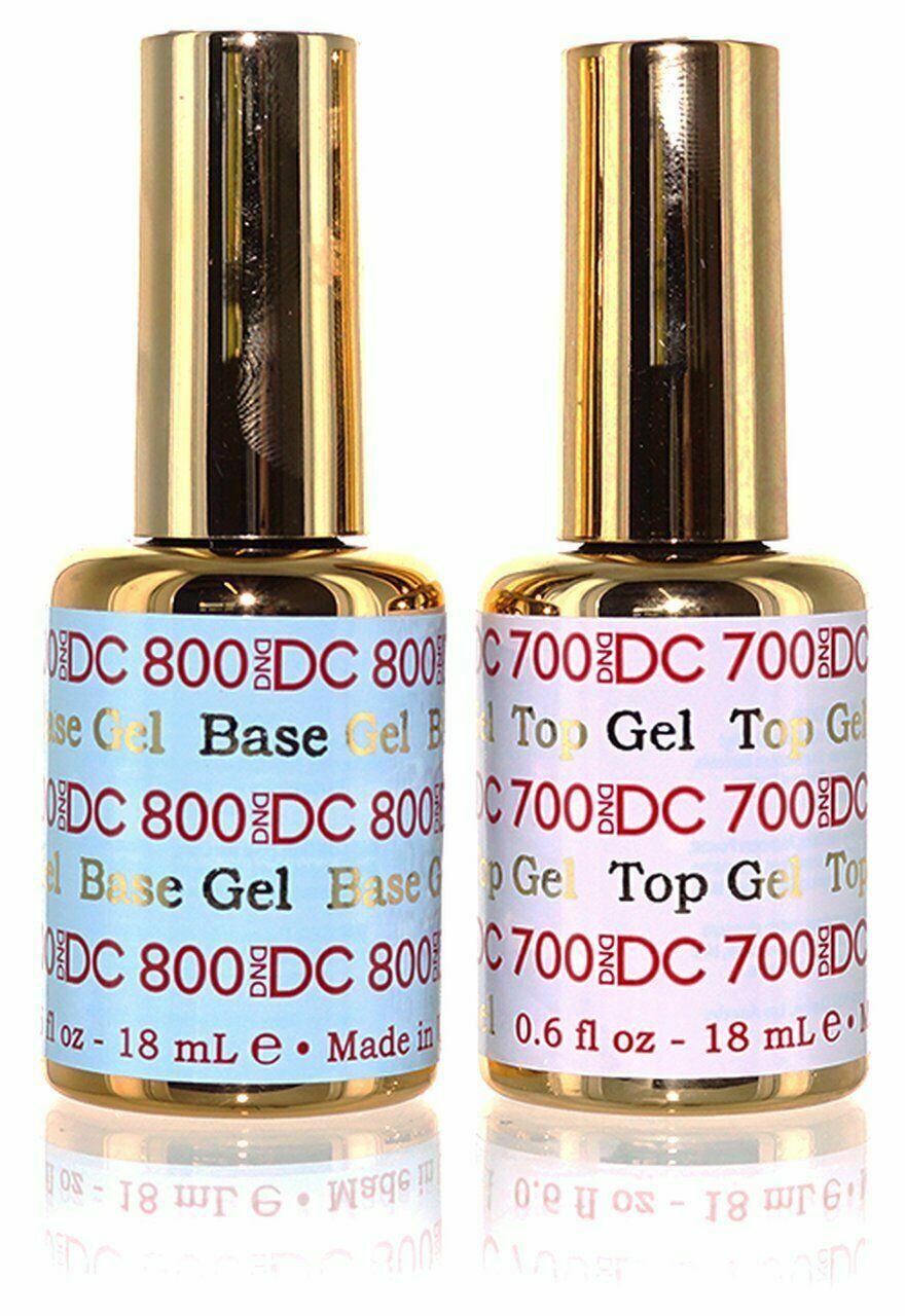 DND DC Duo Top Coat 700 & Base Coat 800 Soak Off Gel Polsh 2021