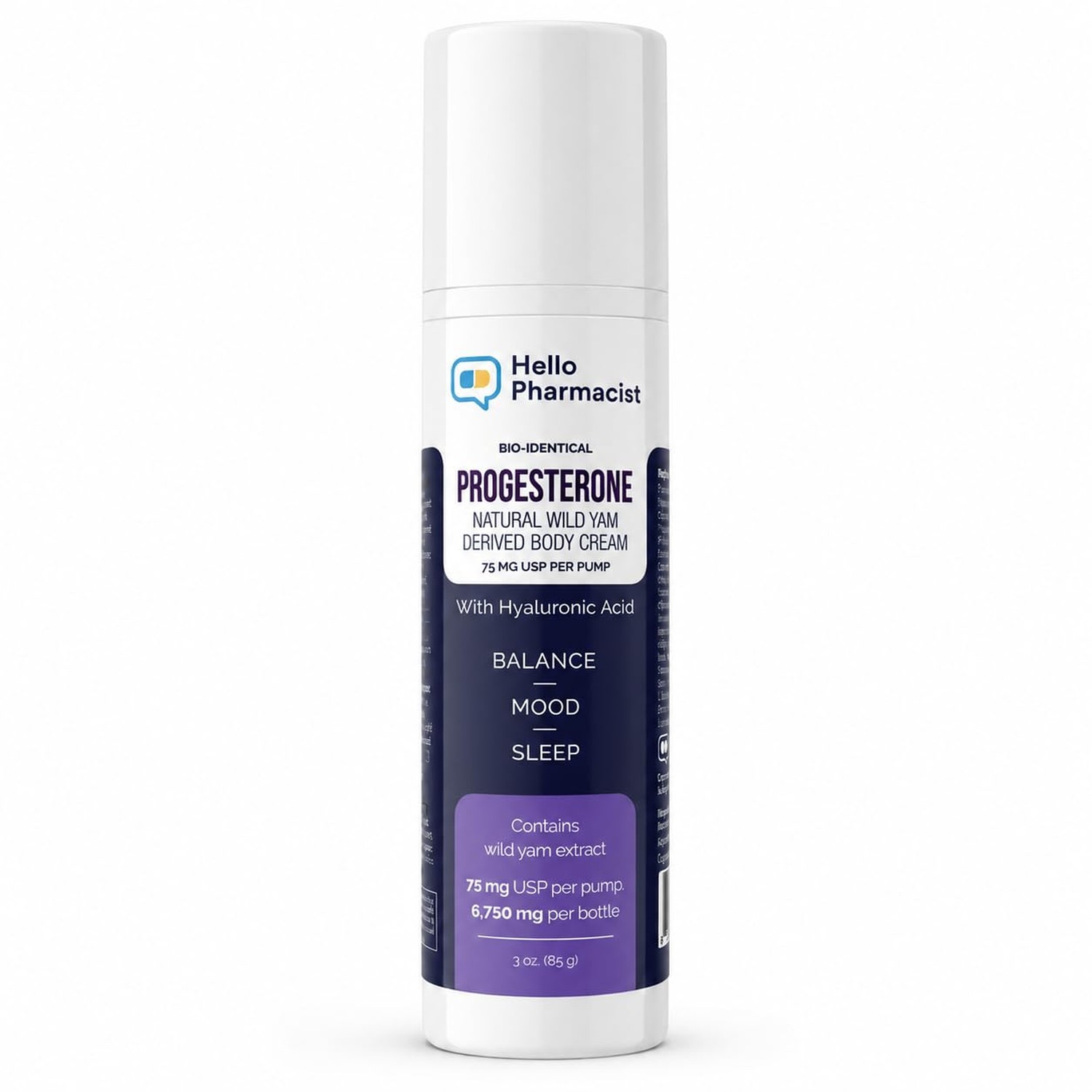 HelloPharmacist BioIdentical Progesto Cream 75mg MAX – Hormone Balancing Skin…