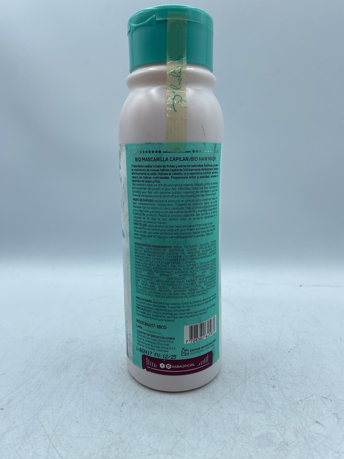 Kaba Bio Hair Mask, Paraben-Free, 16.9 oz. – EXP: 12/25