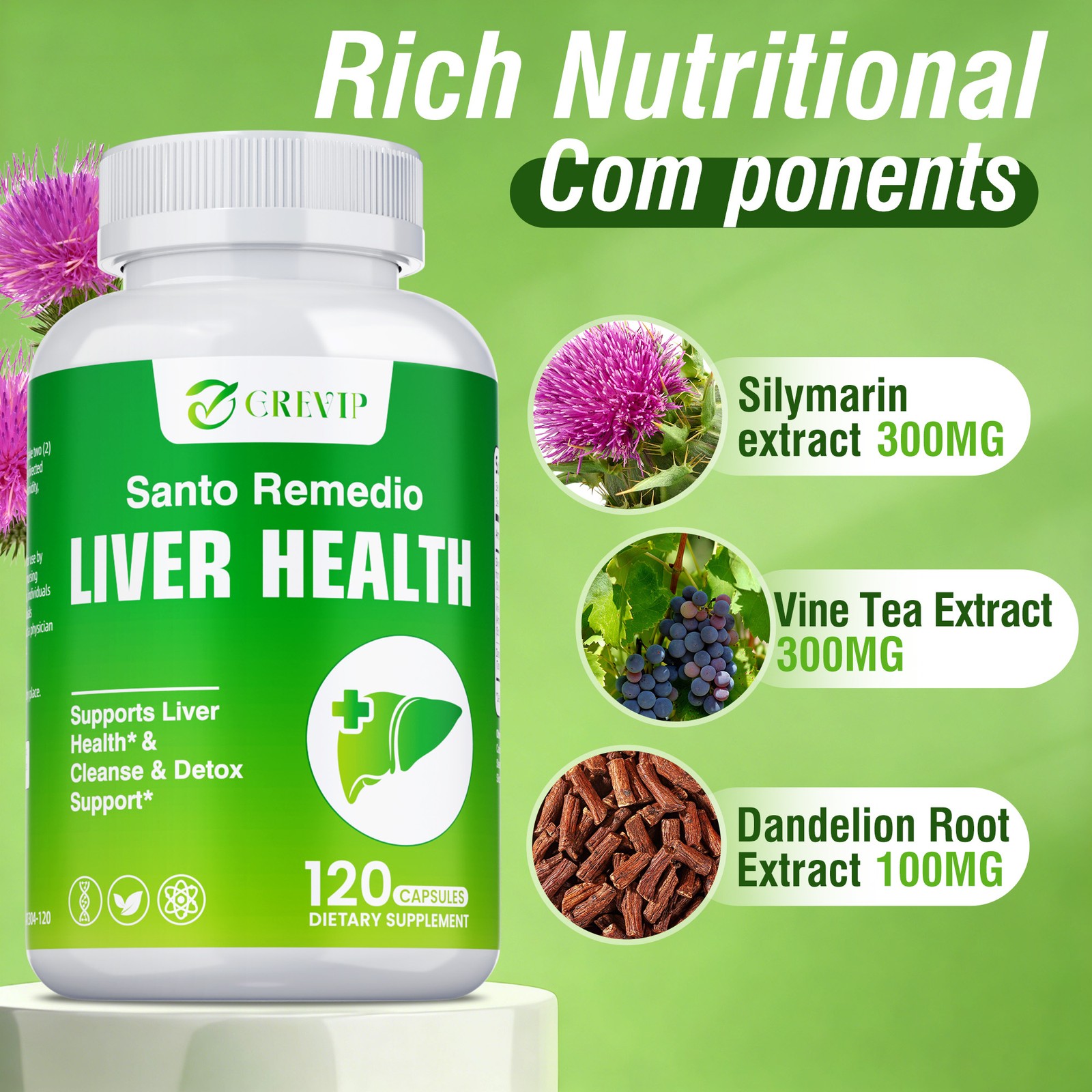 Liver Health Supplement 240pcs – Colon Cleanse,Promotes Digestion and Absorption