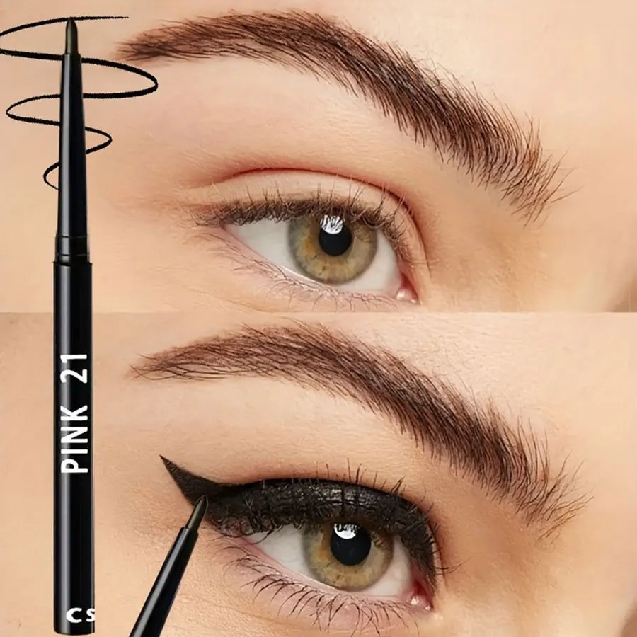 5pcs Waterproof Black Eyeliner Pencil Long-Lasting Smudge-Proof Set