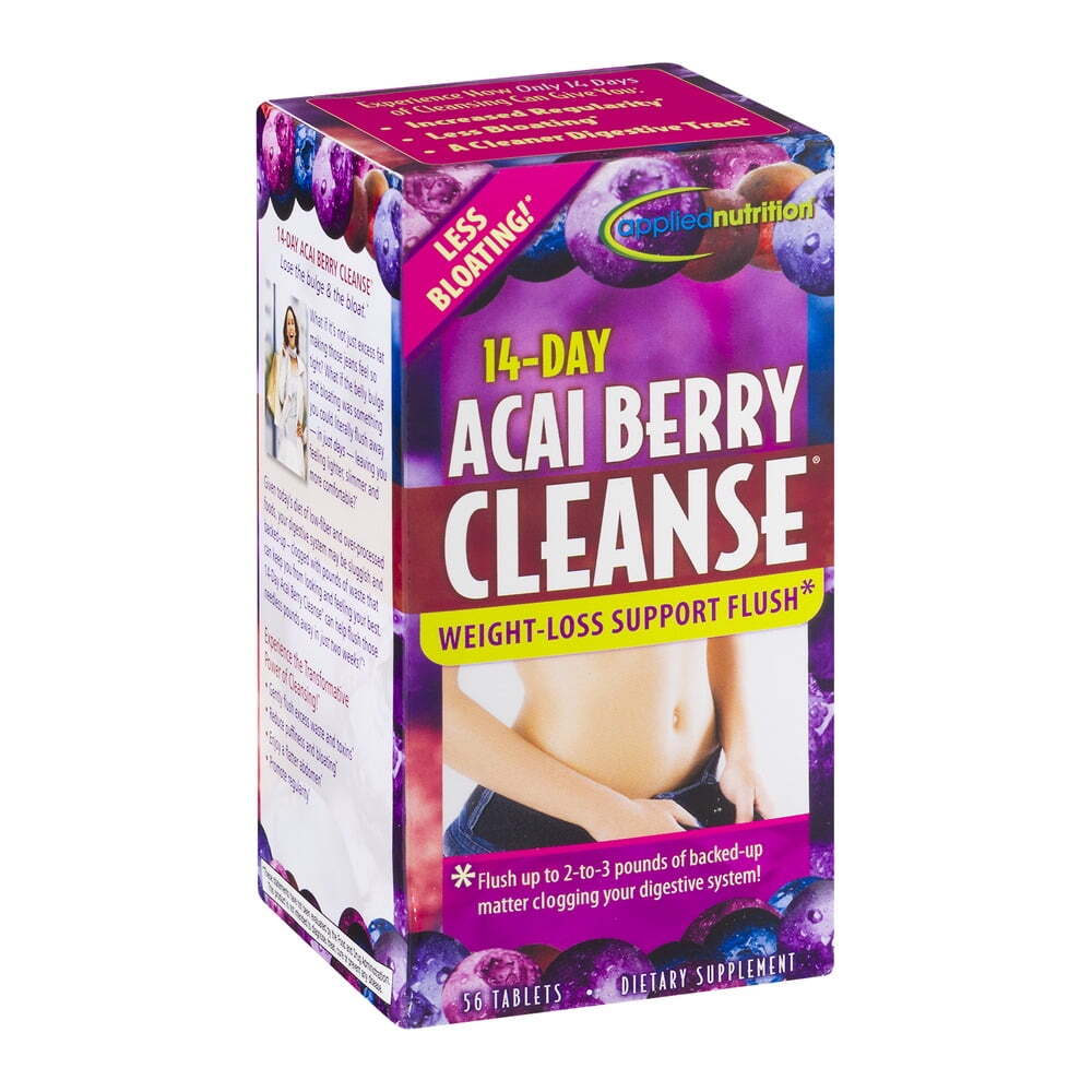 Applied Nutrition Acai Berry 14 Day Cleanse, 56 Count, 4 Packs