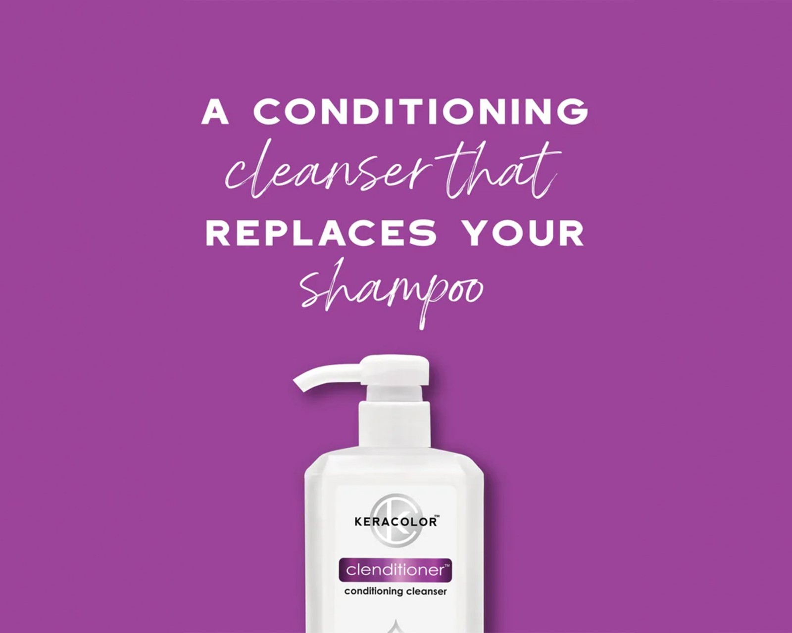 Keracolor Clenditioner Conditioning Cleanser -Kind Color Care – (33.8oz)