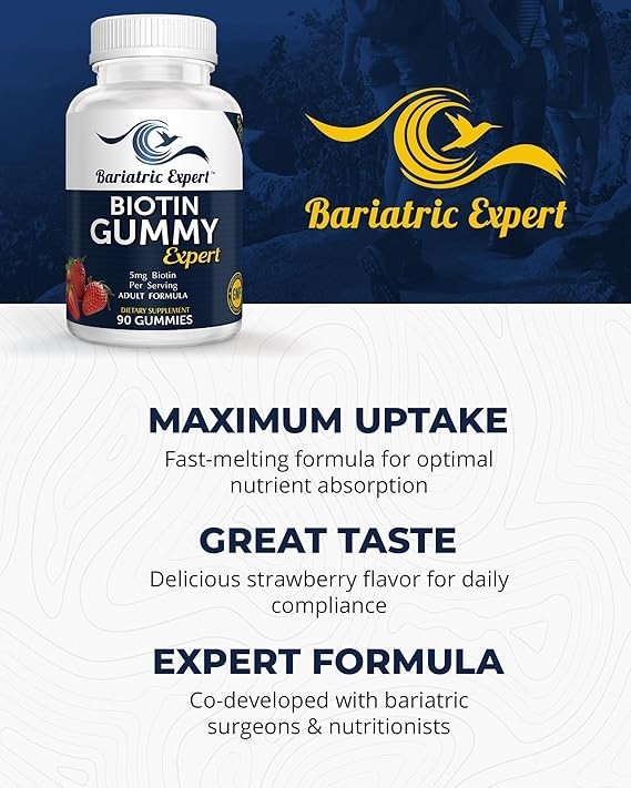 Bariatric Expert Biotin Vitamin Fast-Melting Formula Adult 90 Count