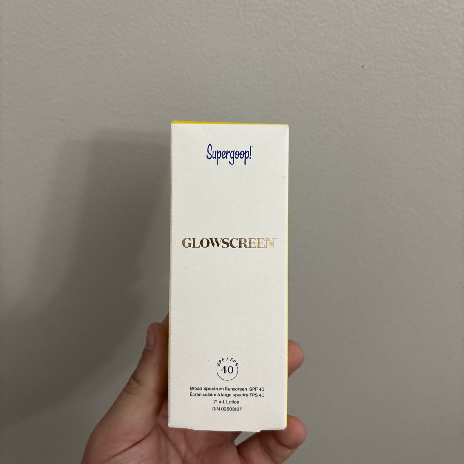 Brand New Supergoop! Glow Screen SPF 40 / 71 mL exp 07/31/26. Orig Price $48