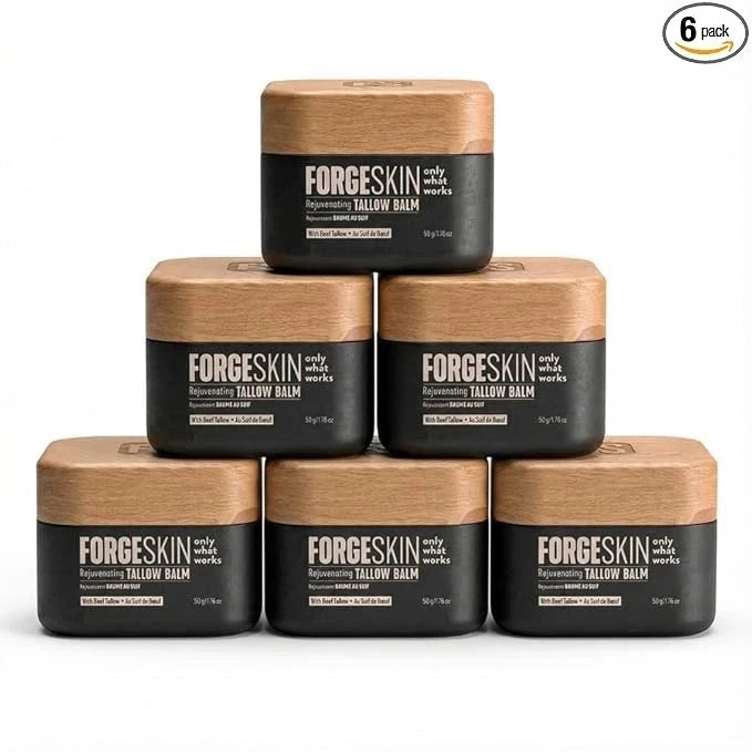 FORGE SKIN® Wrinkle Defense Beef Tallow Balm for Men [TALLOW-BASED] Moisturiz
