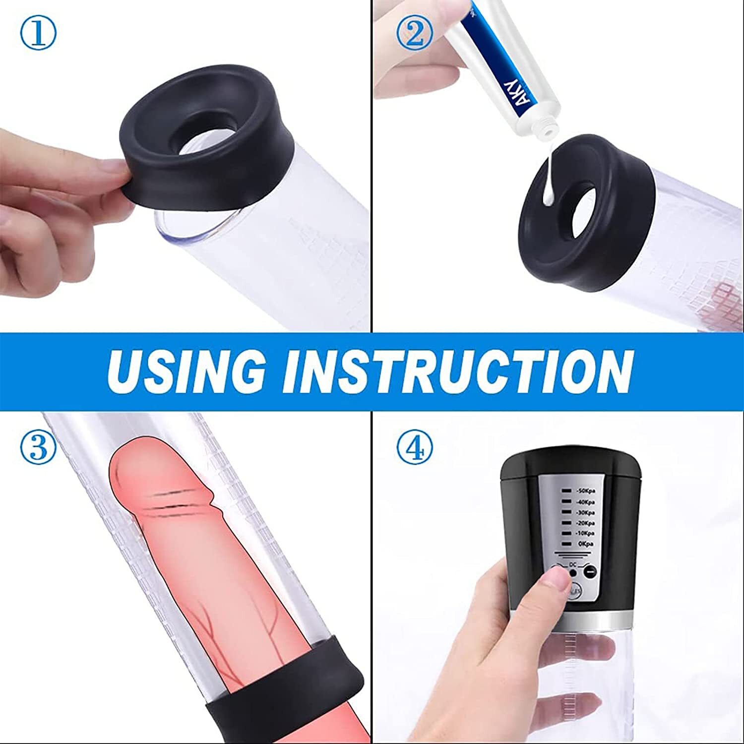 Penis Vacuum Pump Penis Erectile Enlargement Enhancer Male Girth Length for Male