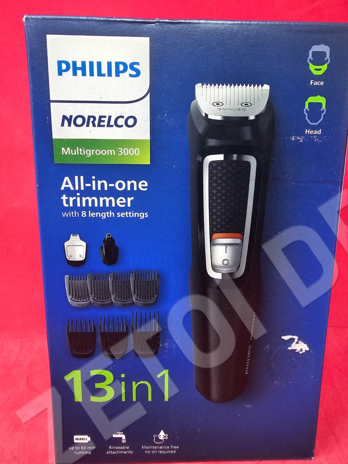 **BRAND NEW**Philips Norelco MG3740/40 MultiGroomer Series 3000 Trimmer 13 in 1
