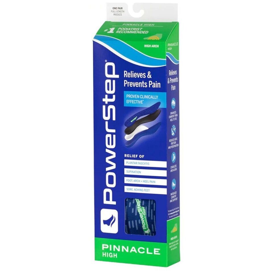 Powerstep Full Length Orthotics Arch Heel Support Insoles – All Sizes & Models