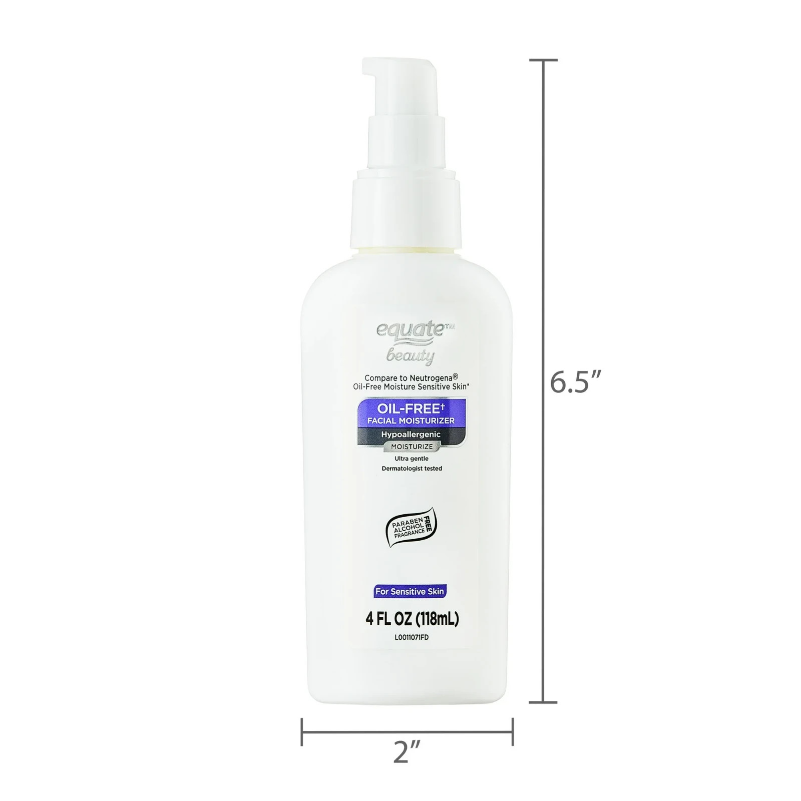(4 pack)Equate Beauty Oil-Free Facial Moisturizer, 4 fl oz..+