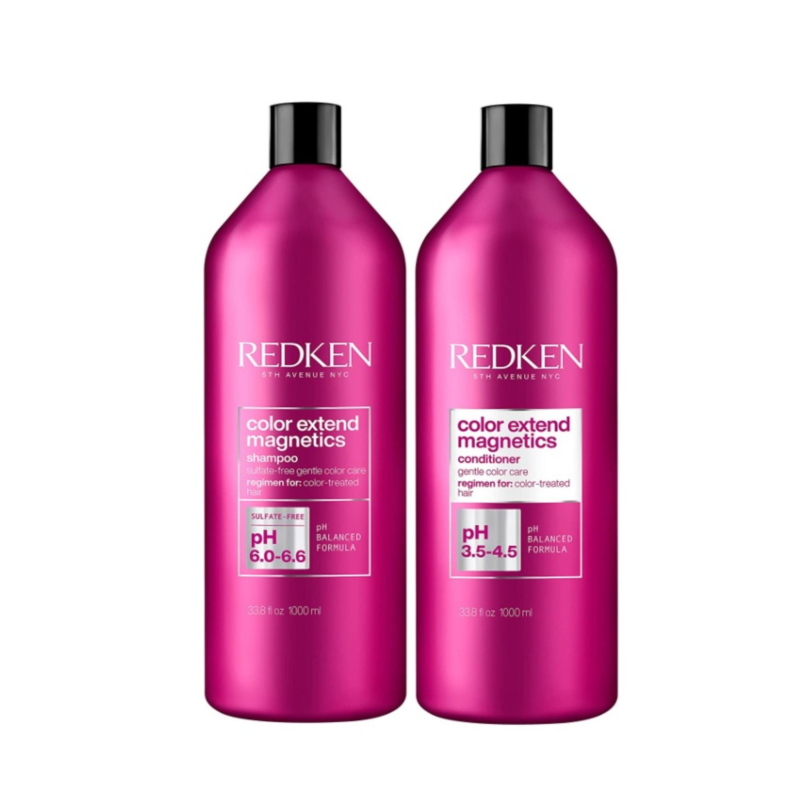 Redken Color Extend Magnetic Shampoo and Conditioner Duo, 33.8oz Each NEW PACK