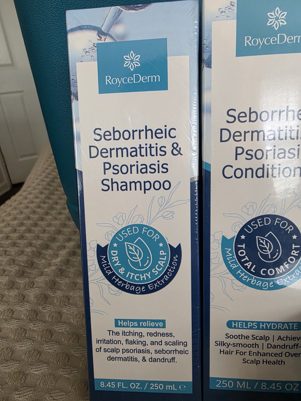 RoyceDerm Seborrheic Dermatitis & Psoriasis Care Set (Shampoo, Conditioner & Tre
