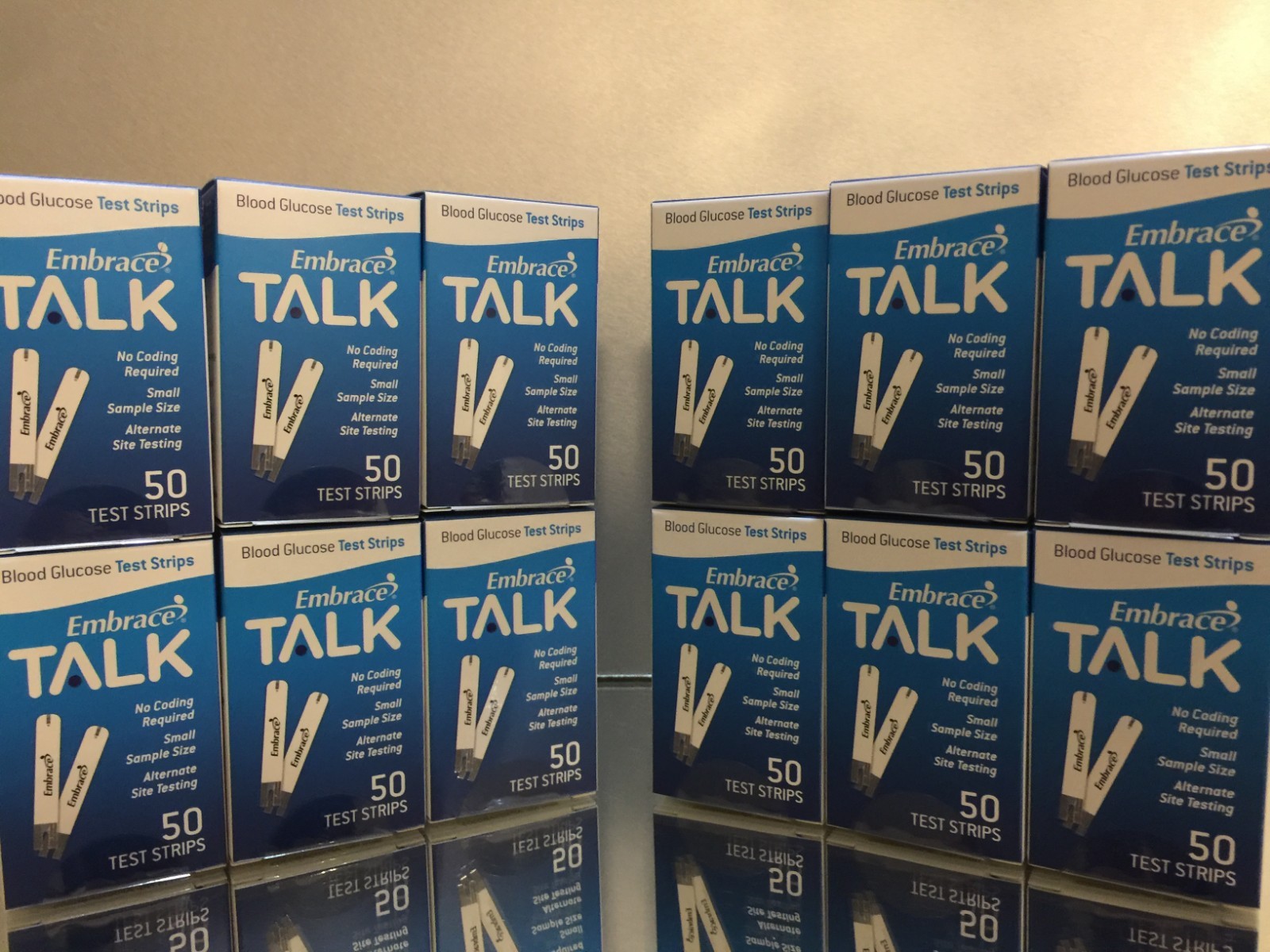 Embrace TALK Blood Glucose Test Strips 600 Qty. Exp 01/05/2025 Free shipping