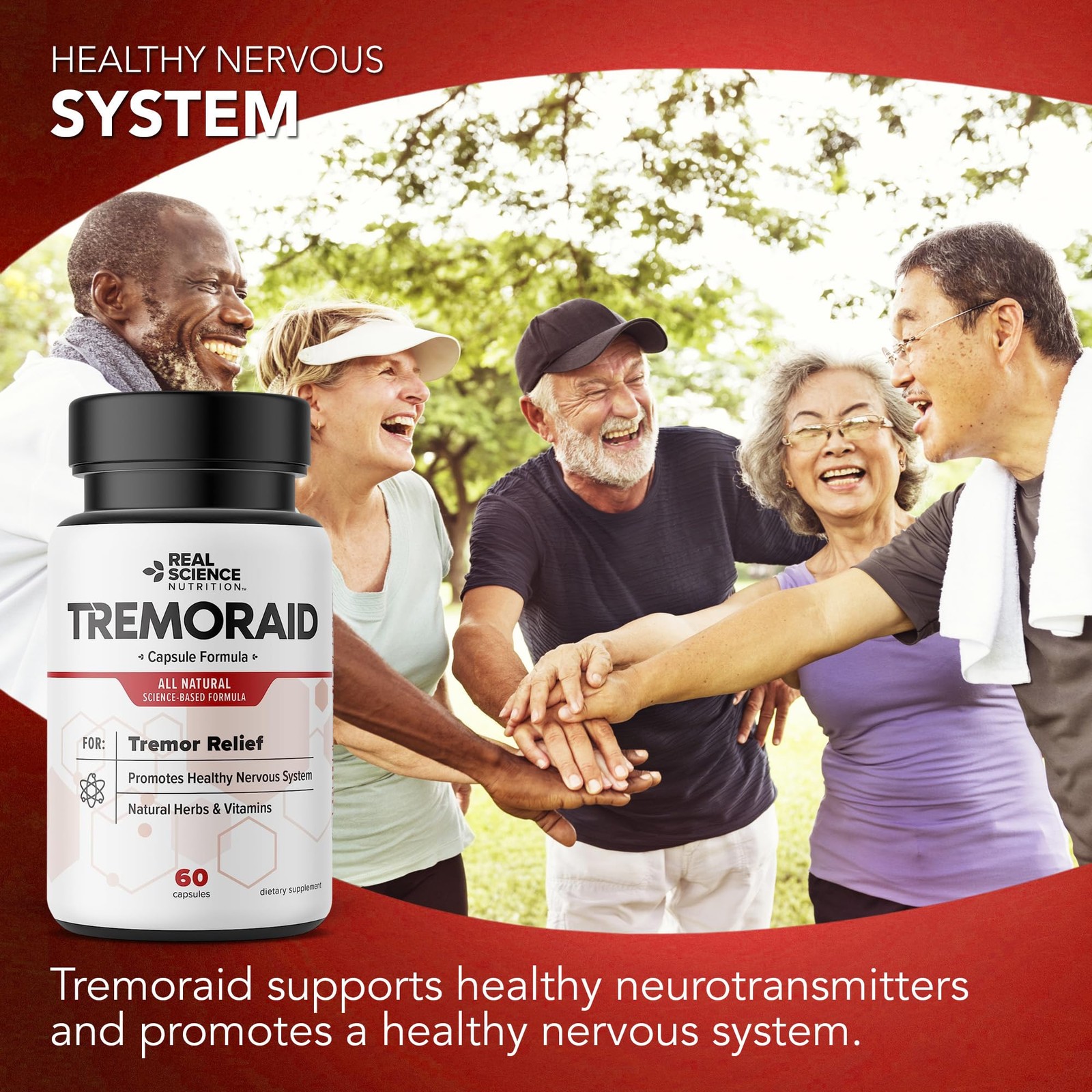 Tremoraid Essential Tremor Relief Supplements (60 Caps)* 60 Count (Pack of 3)
