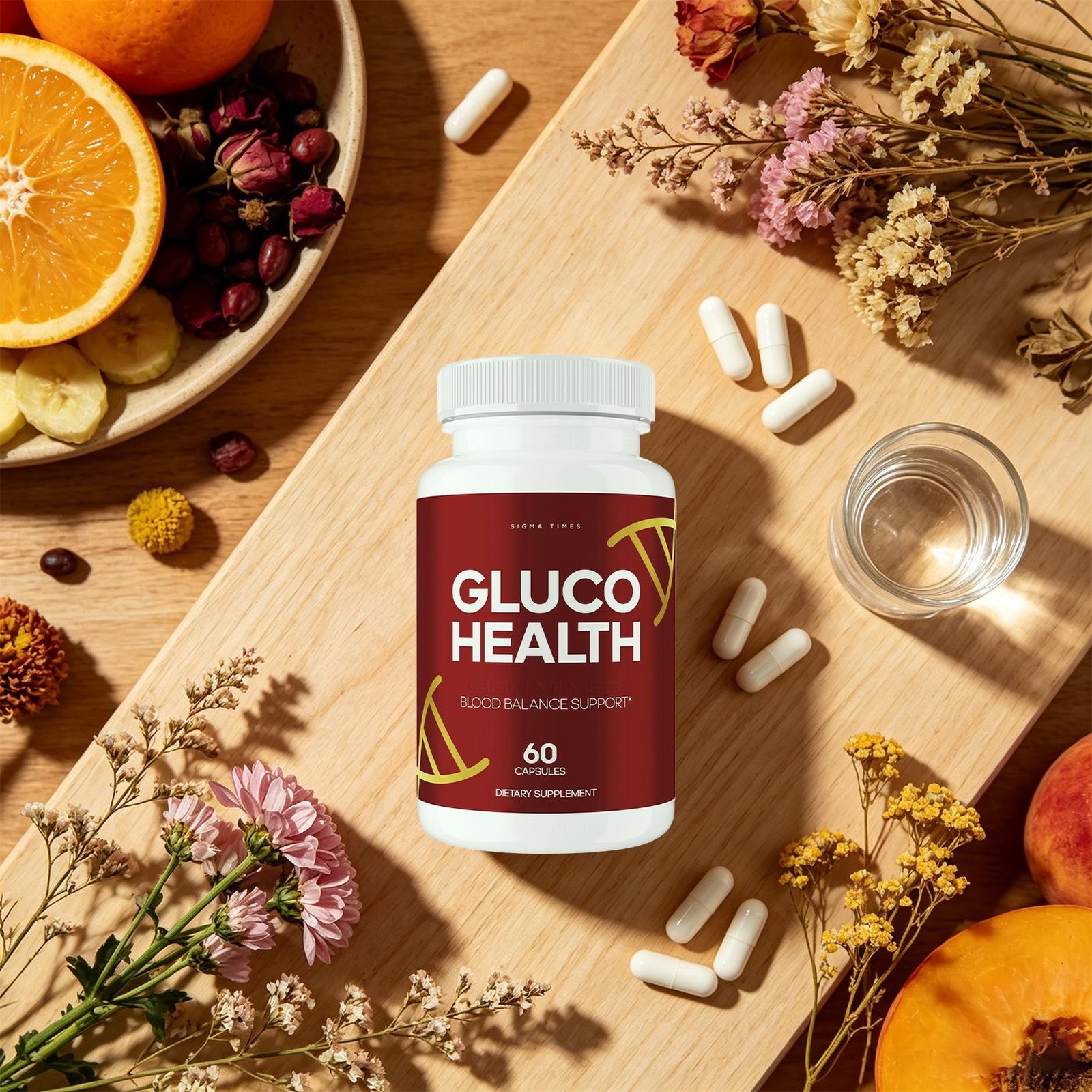Gluco Health Capsules – GlucoHealth Balance & Blood Support Supplement 60ct