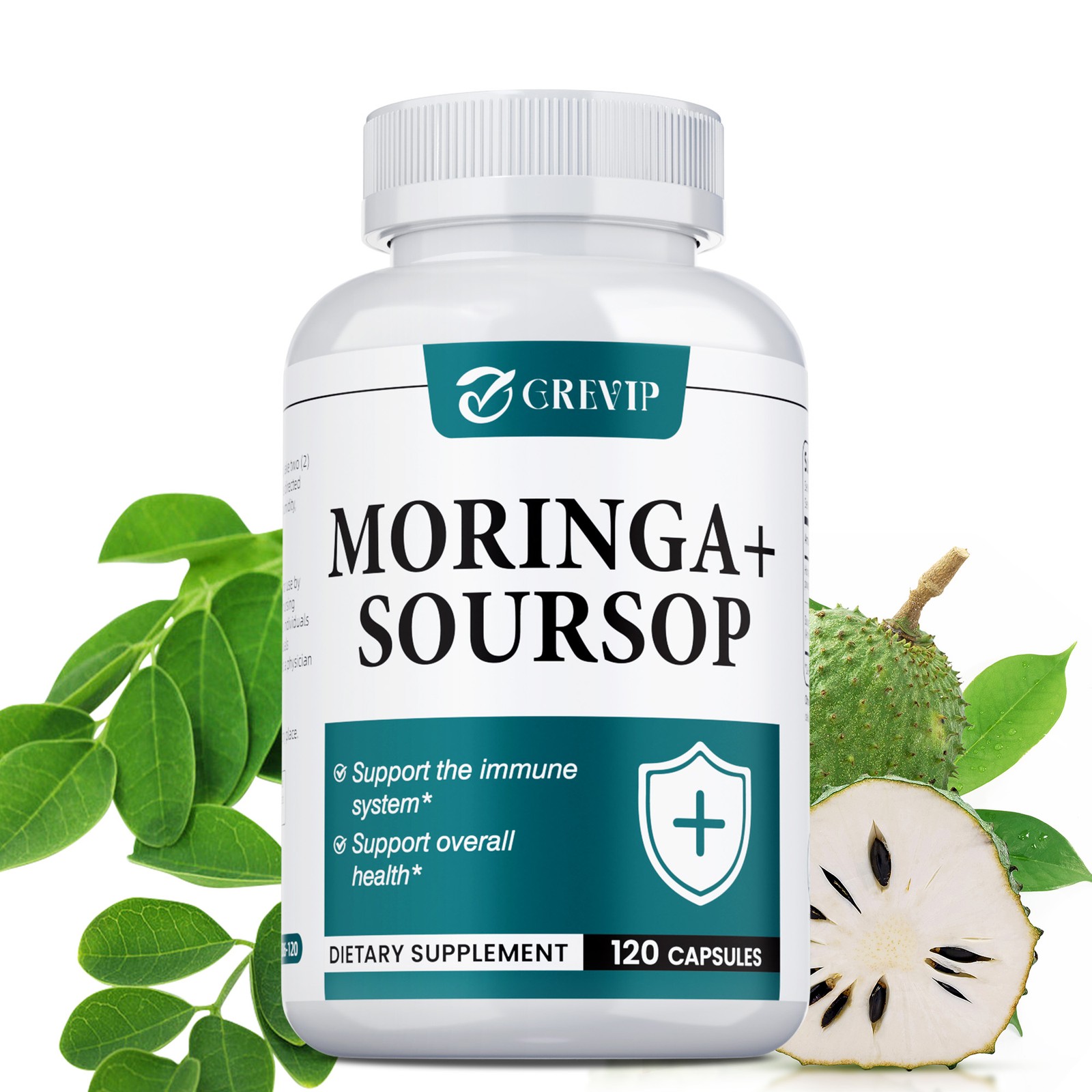 Moringa + Soursop 120pcs – Supports Cellular Health, Antioxidants, Improves Mood