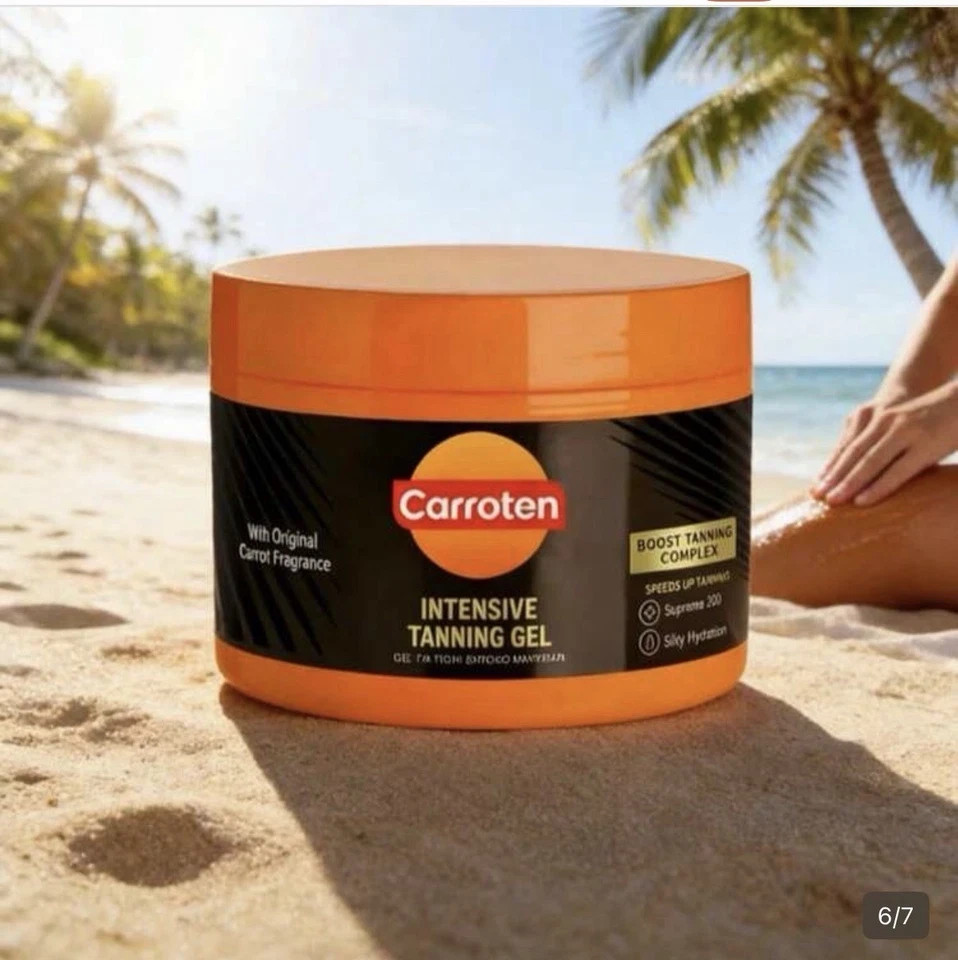 Carroten Intensive Tanning Gel Brown Scented Tan Accelerator 150ml Full Body