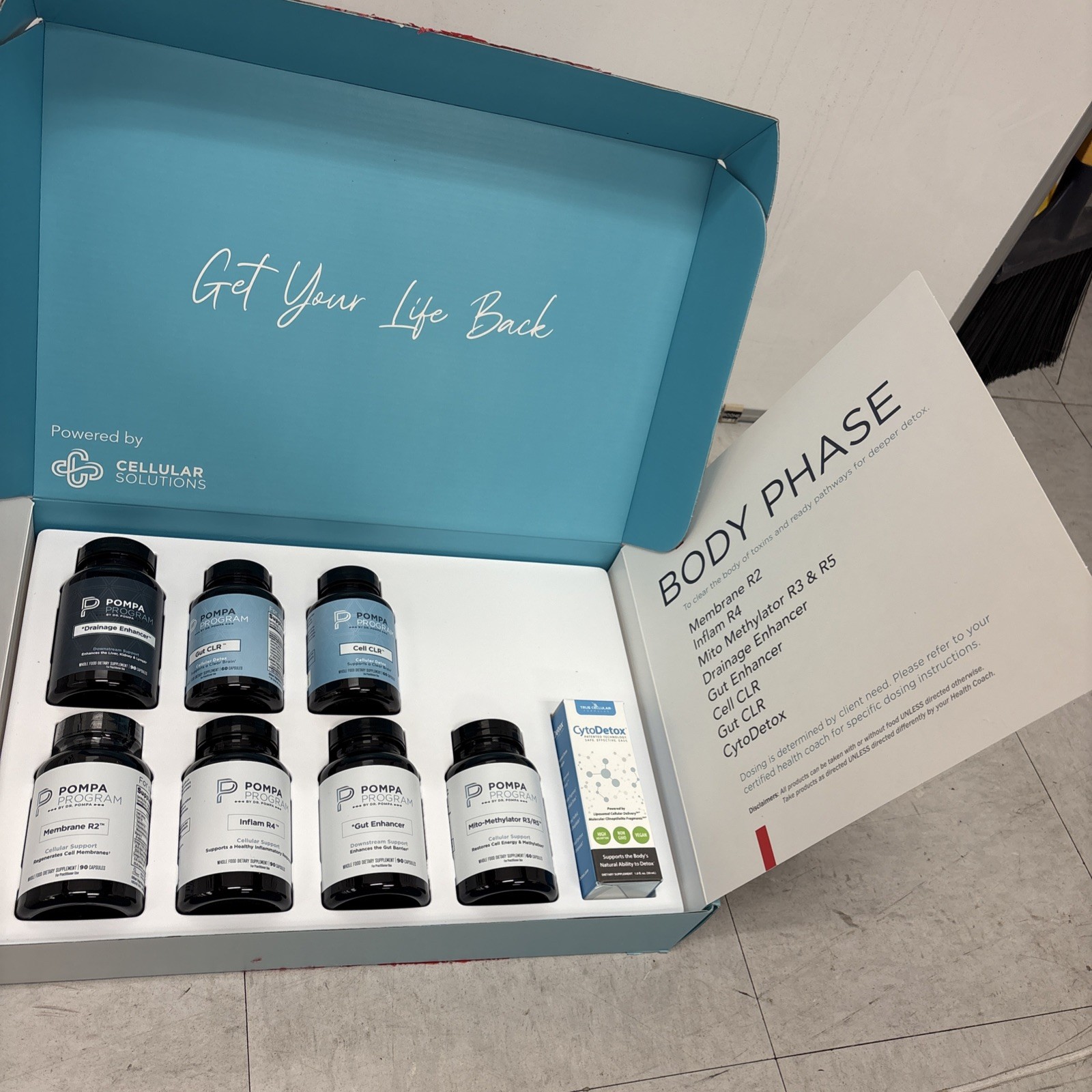 Dr Pompa CELLULAR SOLUTIONS New Sealed CORE Brain Phase Supplements