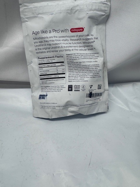 Timeline Mitopure Urolithin A Gummies Longevity Health Strawberry-Exp 10/26 *New