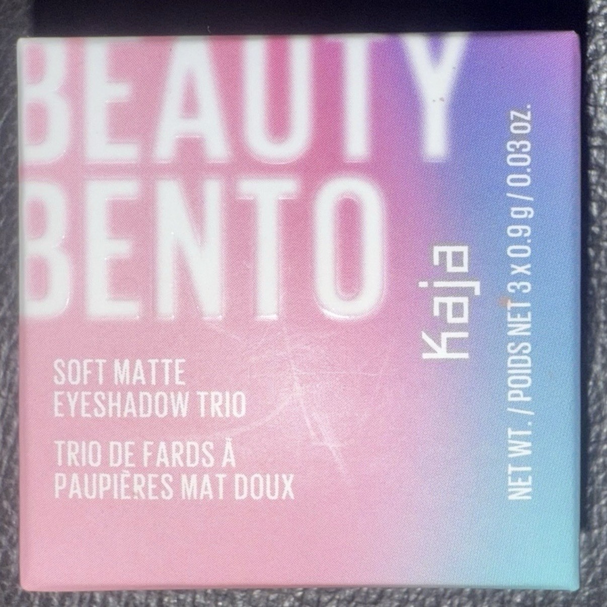 Kaja Beauty Bento Eyeshadow Trio Chocolate Dalhia Neutral Shimmer Eye Shadow NIB