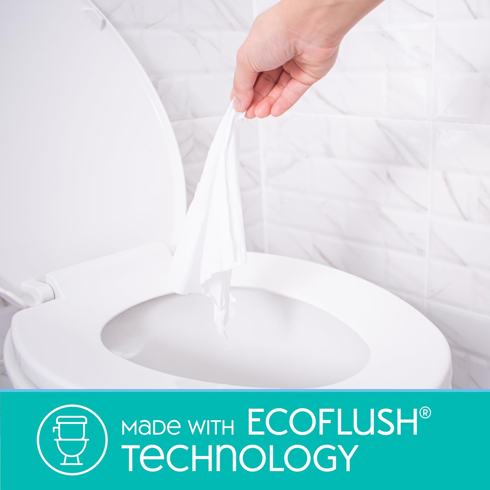 Nice ‘N CLEAN Extra Large Flushable Wipes | 40% 60 Count (Pack of 3), White