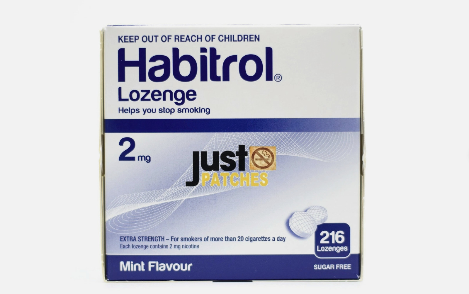 Habitrol Nicotine LOZENGE 2mg MINT (216 pieces, 1 box) / New