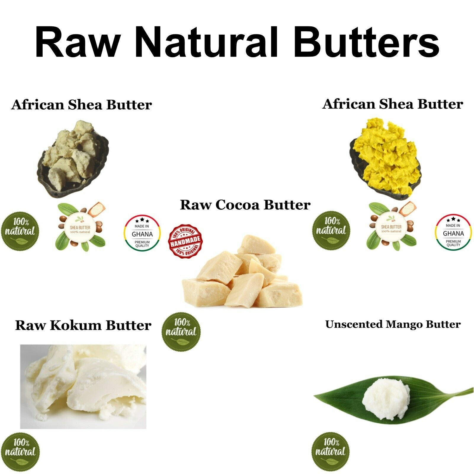 African Shea Butter 100% Yellow Raw Unrefined Natural Organic Wholesale Ghana