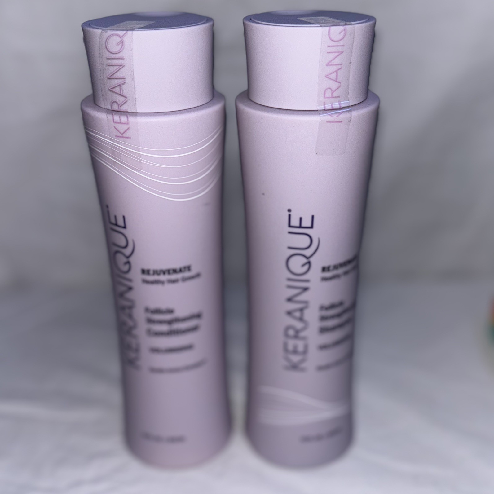 KERANIQUE Follicle Strengthening Shampoo & Conditioner Volumizing 12oz FULL SIZE