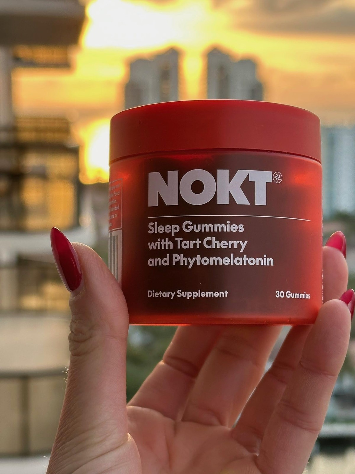 NOKT Sleep Gummies – Tart Cherry, Vegan Melatonin, Sugar-Free, Gluten-Free