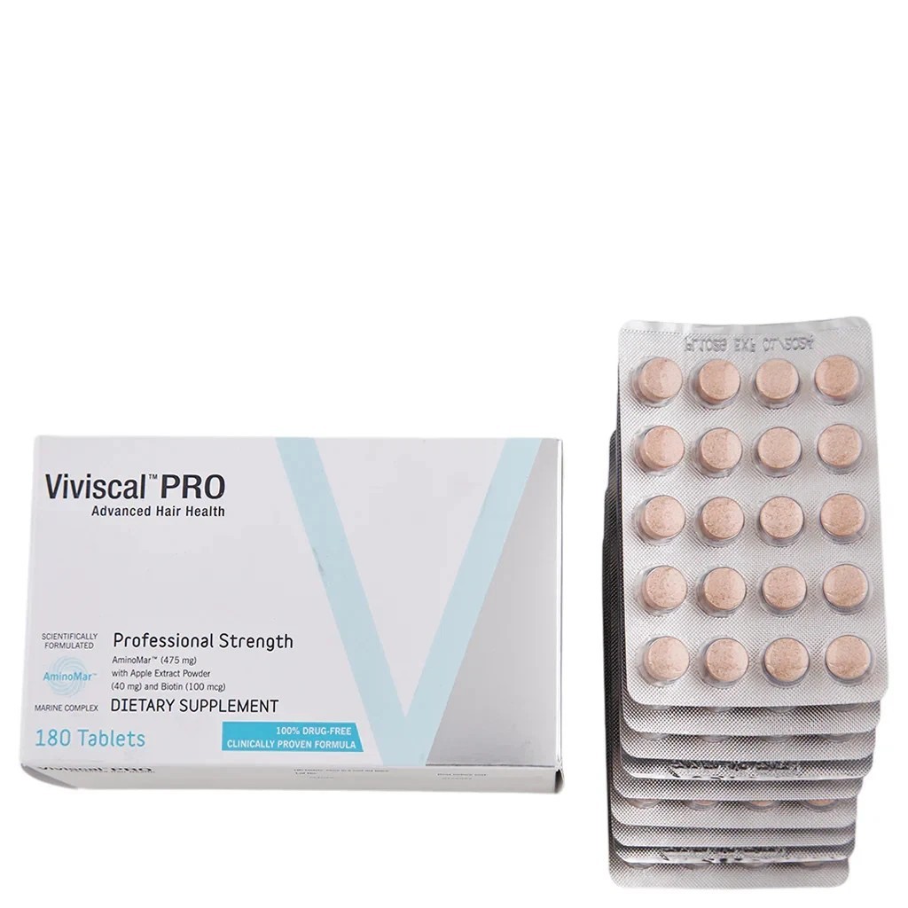 2 Pack of VIVISCAL PRO – Professional Hair Growth Tablets 180 Exp. 12/2027