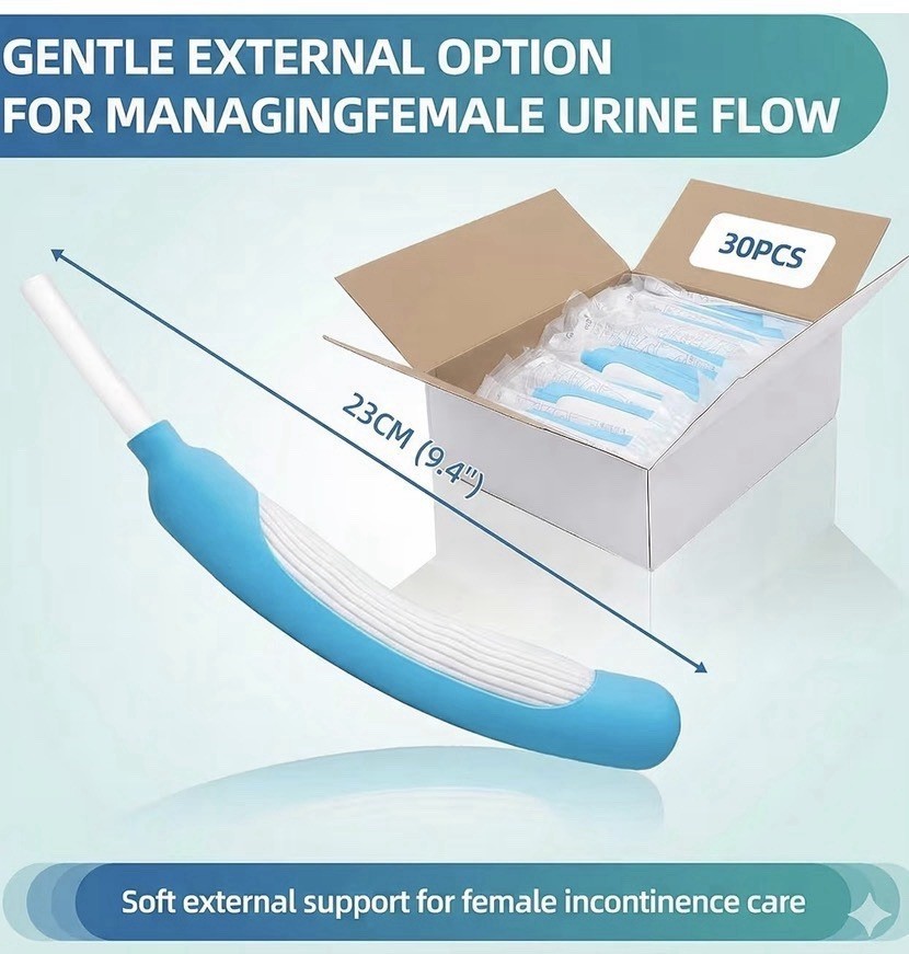Disposable Female External Catheters Box of 30 Non-Invasive Urinary Incontinence