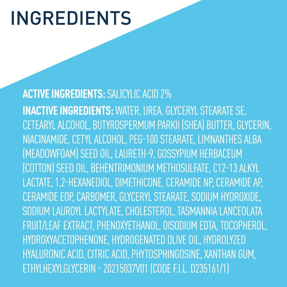 CeraVe Moisturizing Cream for Psoriasis Treatment, 8 Ounce (Pack of 1), blue