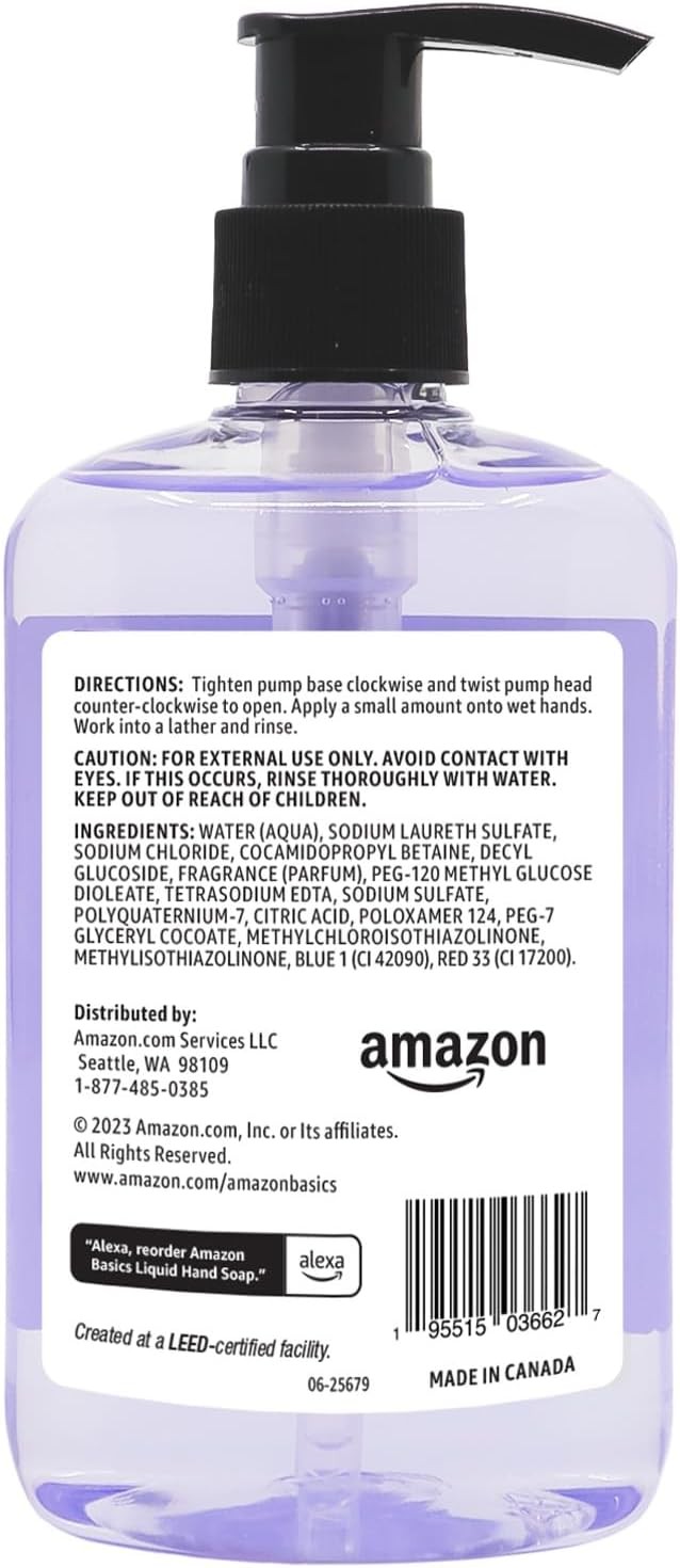 Amazon Basics Original Fresh Liquid Hand Soap, 7.5 Fl Oz (Pack of 6)
