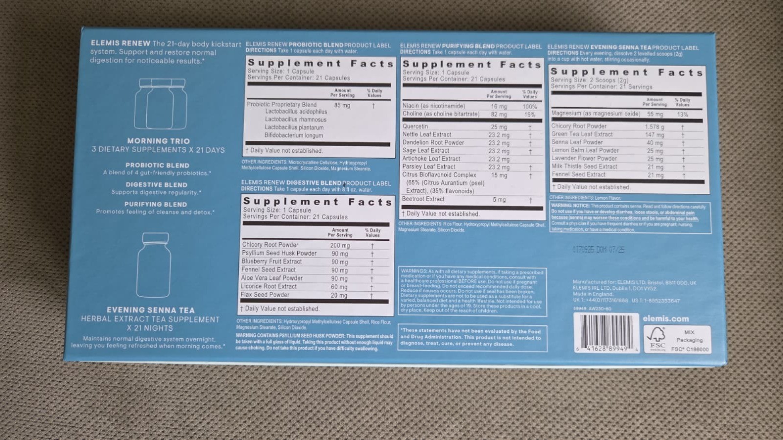 Elemis Renew 21 Day Digestive Support System