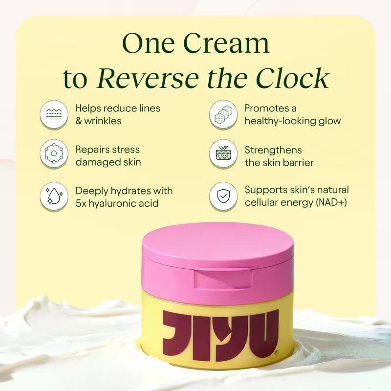 JiYu Korean Skincare Glow-Up Bundle – Toner Pads & NAD+Ant Aging Moisturizing Cr