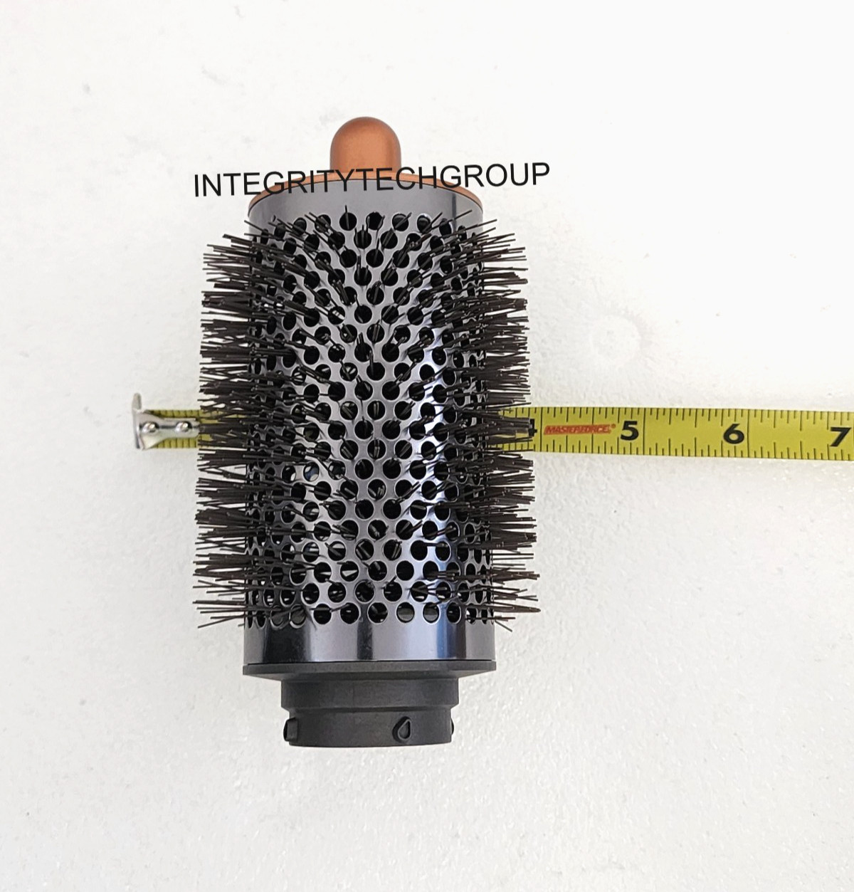 New Genuine Dyson Airwrap Large Round Volumizing Brush Attachment, Nickel/Copper