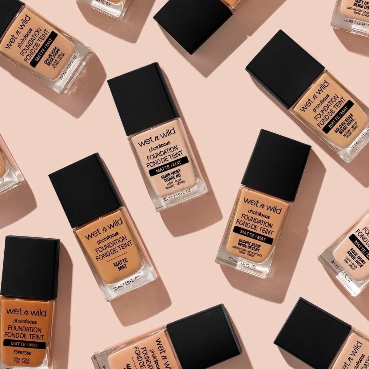 & Cruelty-Free Photo Focus Foundation in Rose Ivory – 0.29 Fl Oz