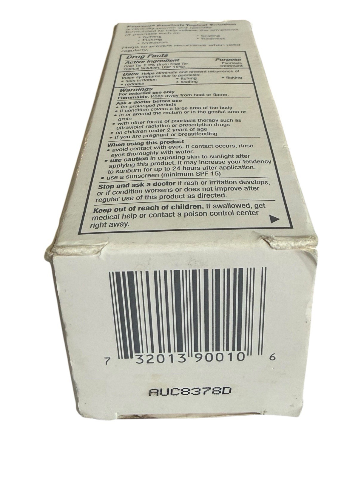 Psorent Psoriasis Topical Solution 3.2 fl oz. – 95 ML , New, 1 Box