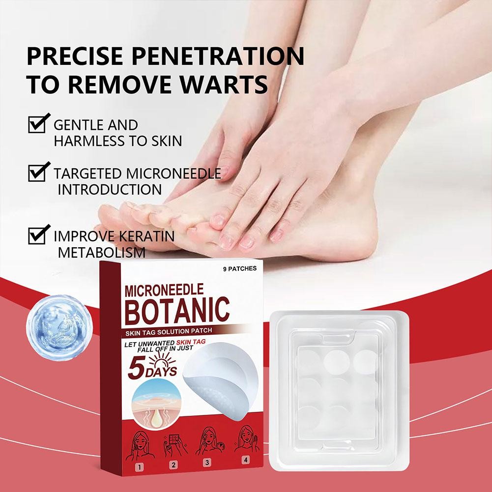 1-5 *Box MICRONEEDLE BOTANIC Skin Tag & Acne Patch Skin Tag Remover Patches