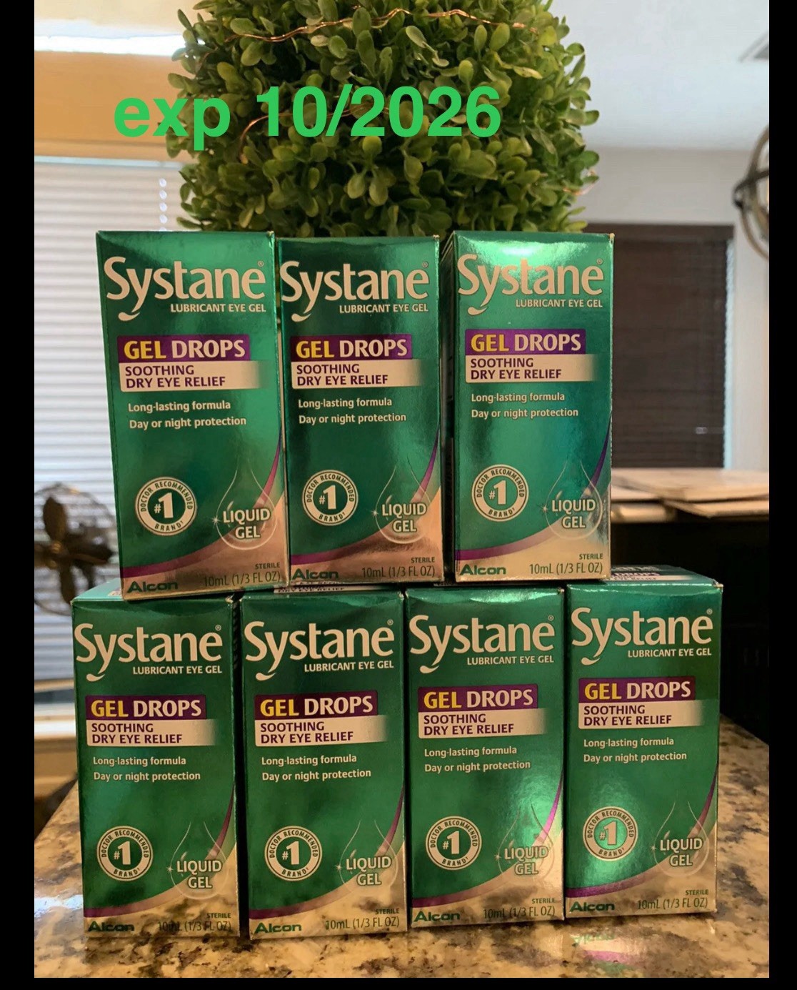 EXP 11/2026~7 boxes SYSTANE 0.33 fl/oz LONG LAST day/night gel drop Lubricant