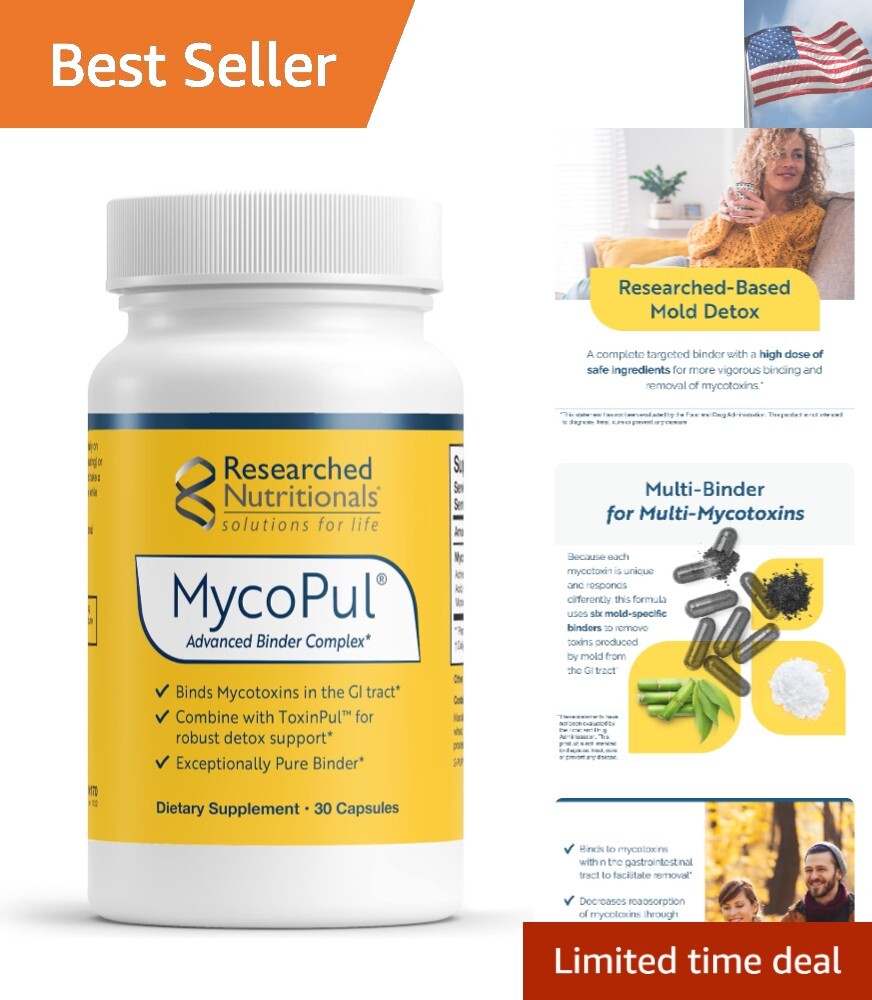 MycoPul – Advanced Toxin Binder Complex – Activated Charcoal, Fulvic Acid, Hu…