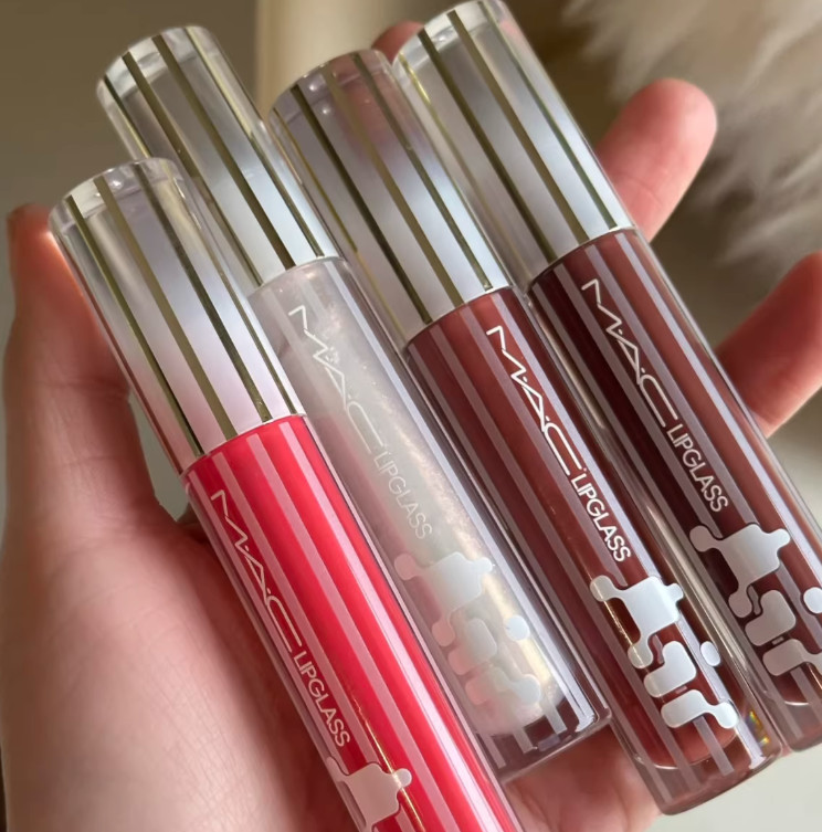 MAC Authentic Lipglass Air Non-Sticky Hydrating Lip Gloss,9 SHADES,0.17 oz/5 mL