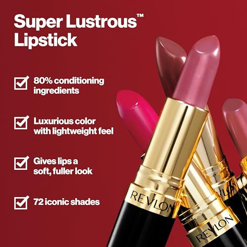 Revlon Super Lustrous Lipstick ~ Choose from over 48 Sealed Shades 001-477