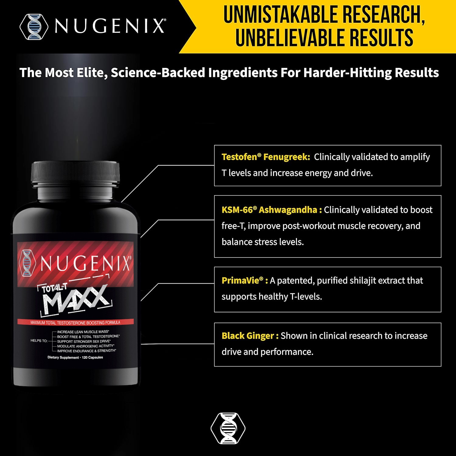 NUGENIX TOTAL-T MAXX – Zinc – Testosterone Booster, Energy, Stamina, Performance