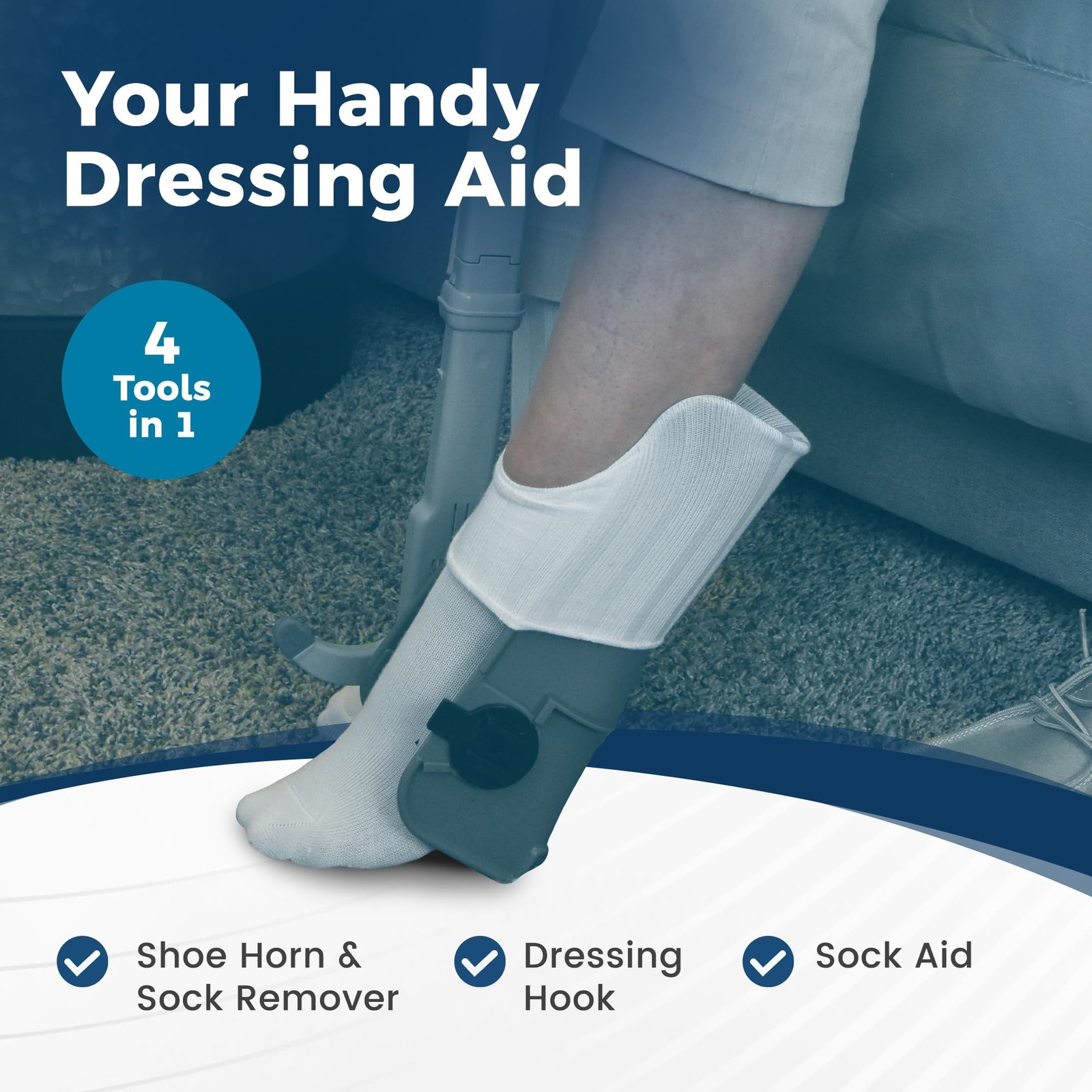 Easy To Use Products Reach Right 4-In-1 Dressing Kit Dressing Kit Dressing Kit