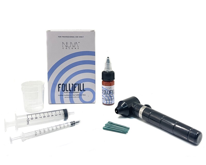 FOLLIFILL SMP Scalp MicroPigments Kits Set (Brown) + 20 Cartridge Needles