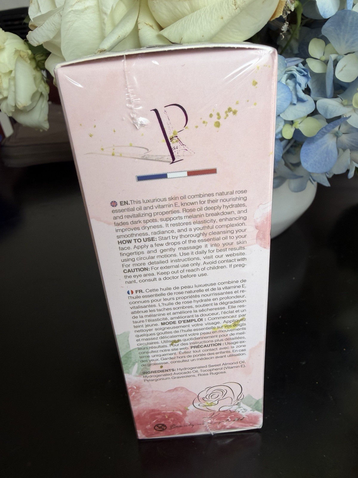 Prédiré Prestige Rose Essential Oil for Aromatherapy 120 ml Pink Boxed