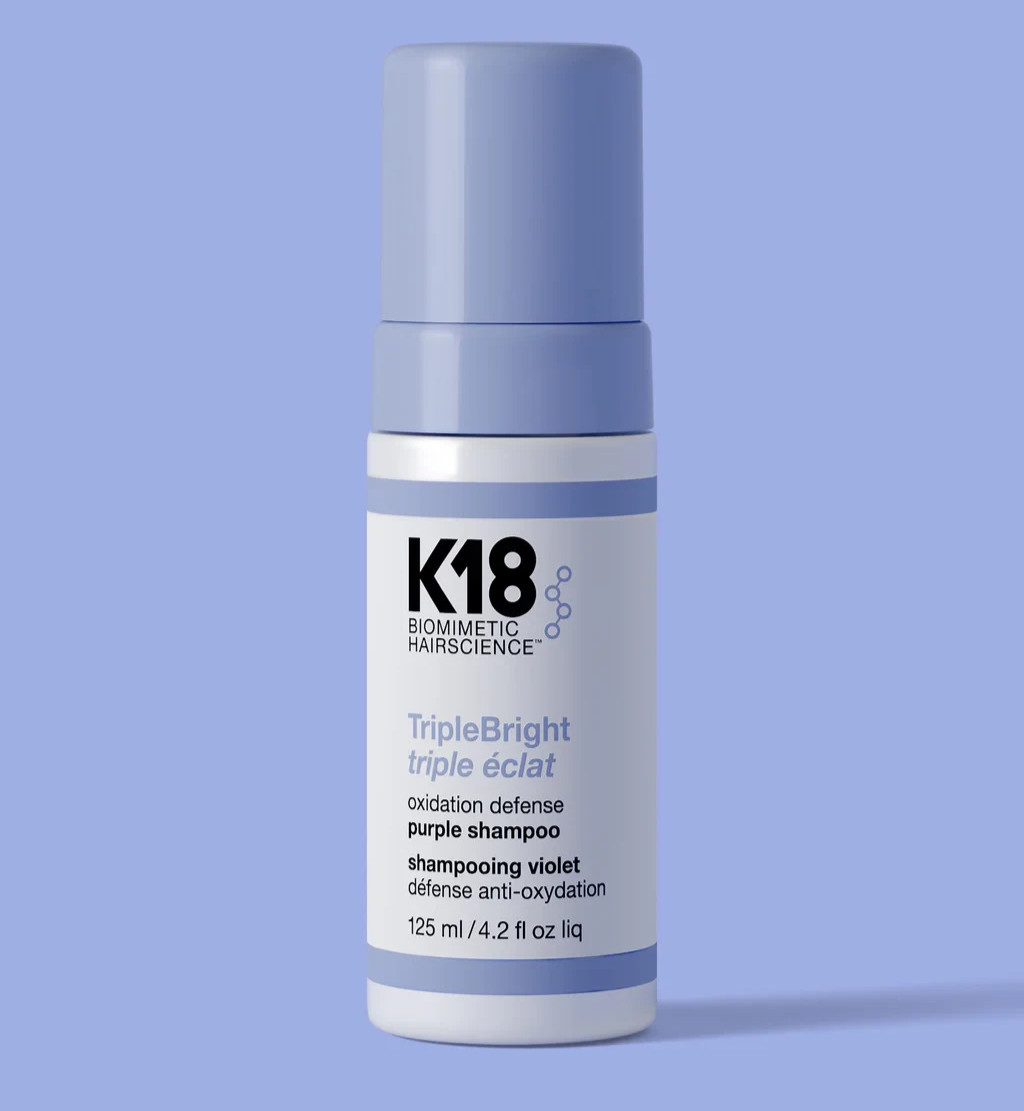 K18 TripleBright™ Oxidation Defense Purple Shampoo Foam Sealed 4.2 oz Brand New