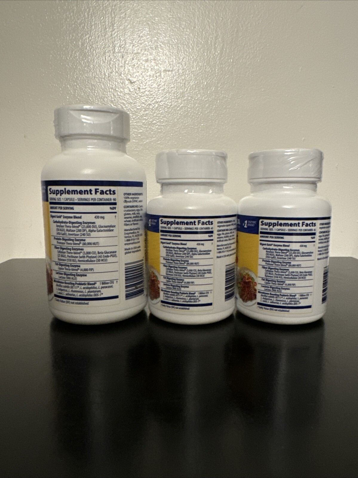 Enzymedica Digest Gold +Probiotics Digestive Support 180 Capsules