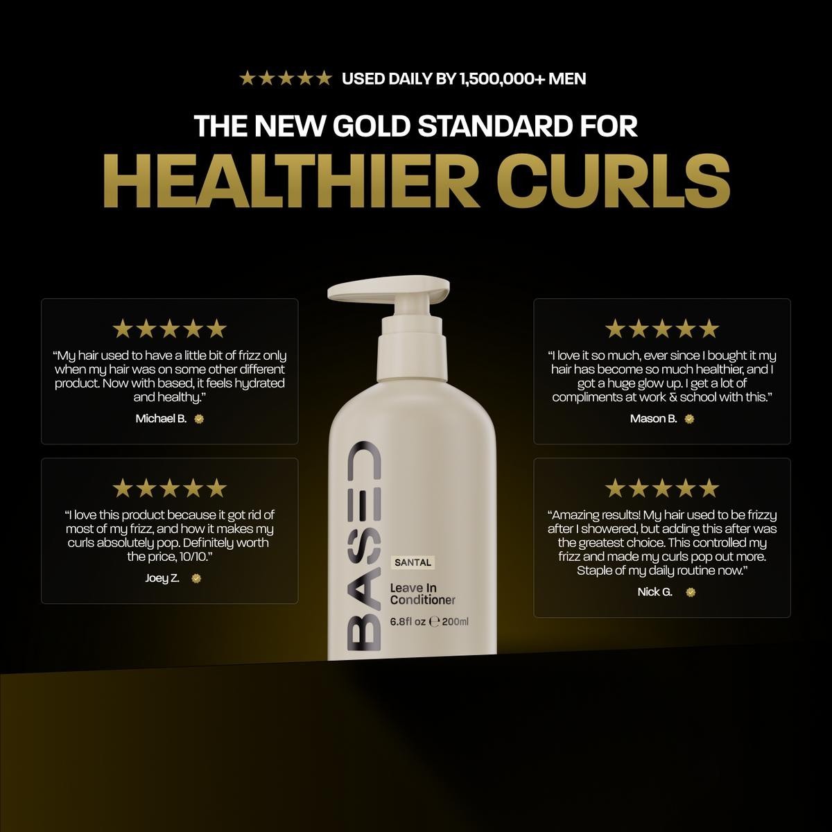 BASED Leave-in Conditioner | Instant Hydration & Anti-Frizz | Simple, Effective